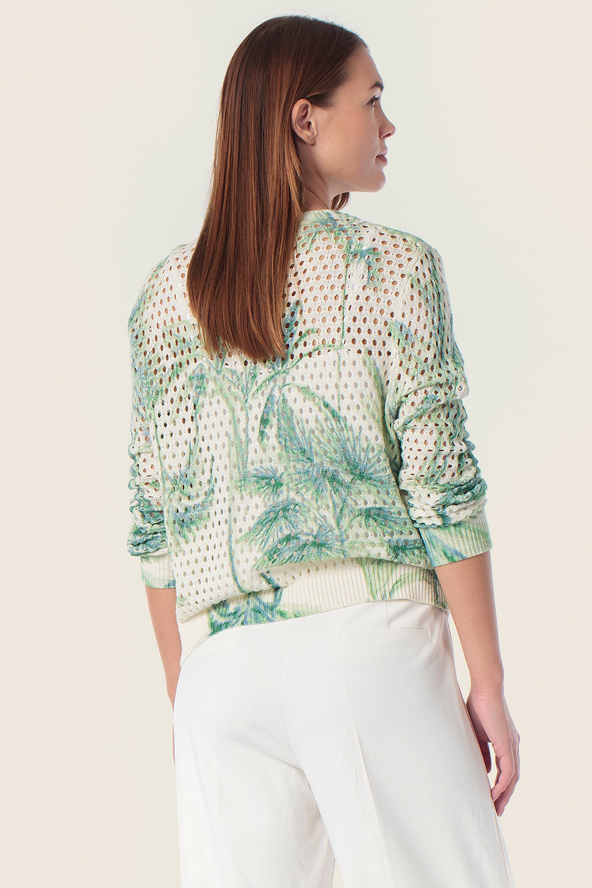 Strickjacke mit Löchern im Safarimuster von GERRY WEBER