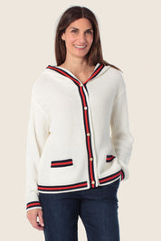 Strickjacke mit Streifen & Kapuze von GERRY WEBER