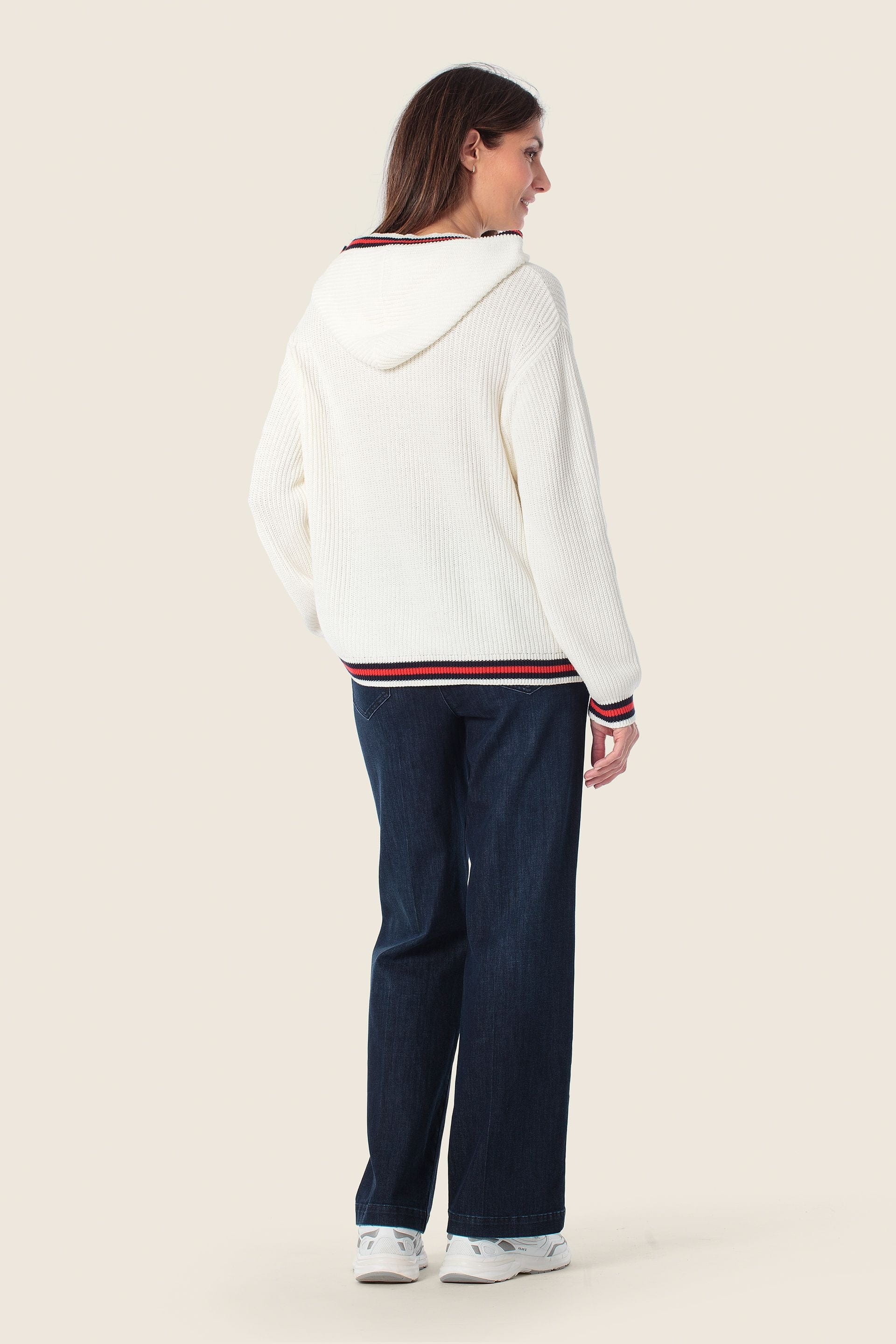 Strickjacke mit Streifen & Kapuze von GERRY WEBER