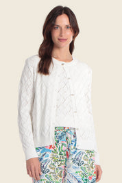 Leichte, offene Strickjacke