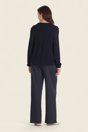 Leichte, offene Strickjacke