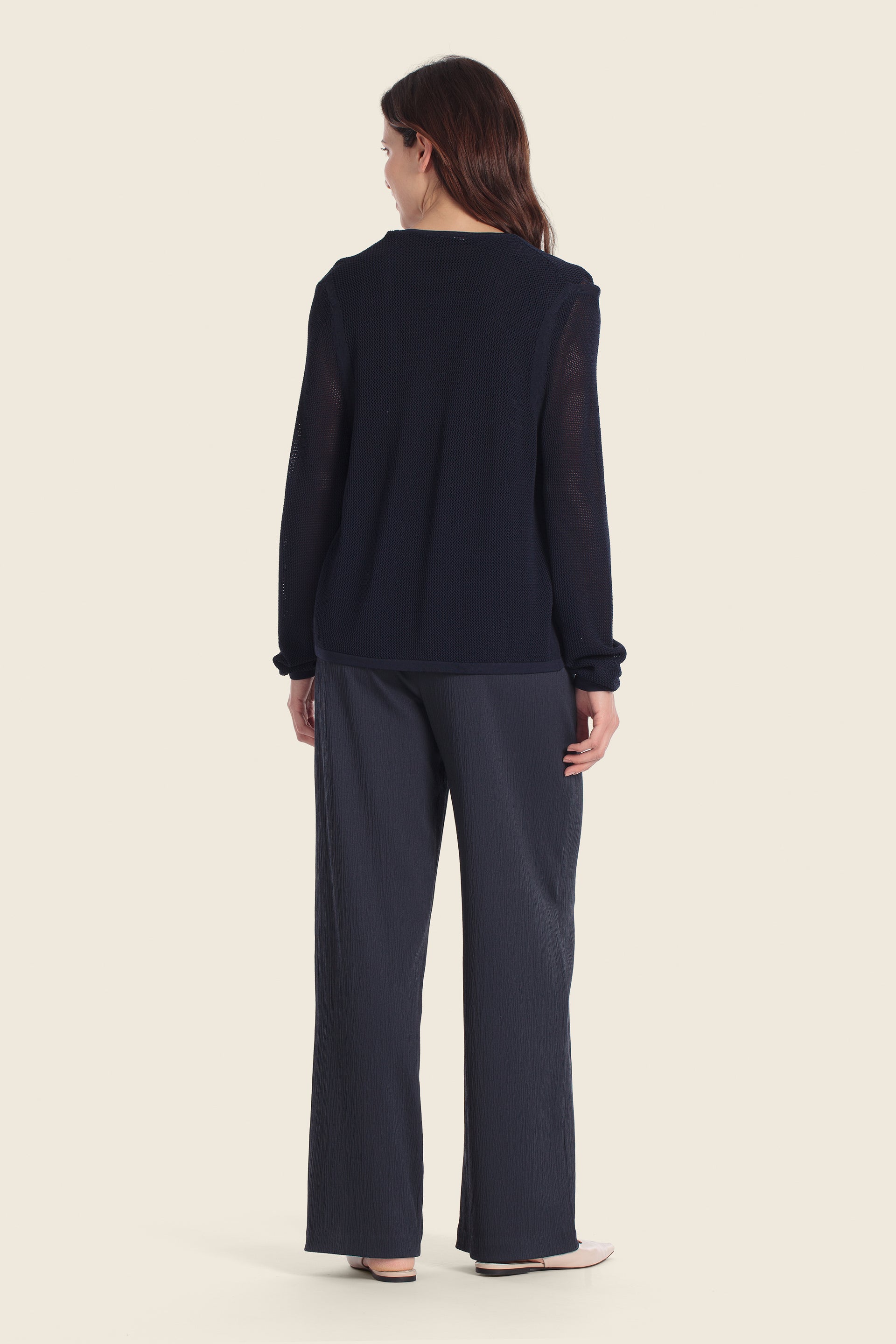 Leichte, offene Strickjacke