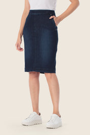 Denimrock mit Taschen