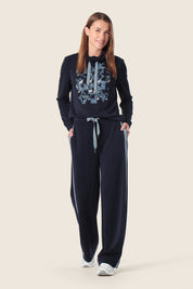 Hoodie Grafik Print mit Kapuze