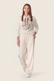 Hoodie Grafik Print mit Kapuze