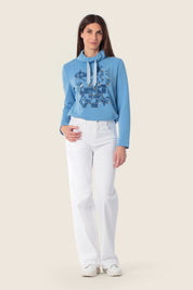 Hoodie Grafik Print mit Kapuze