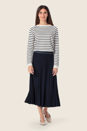 Gestreifter Strickpullover aus Baumwolle