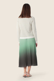 Gestreifter Strickpullover aus Baumwolle