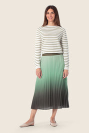 Gestreifter Strickpullover aus Baumwolle