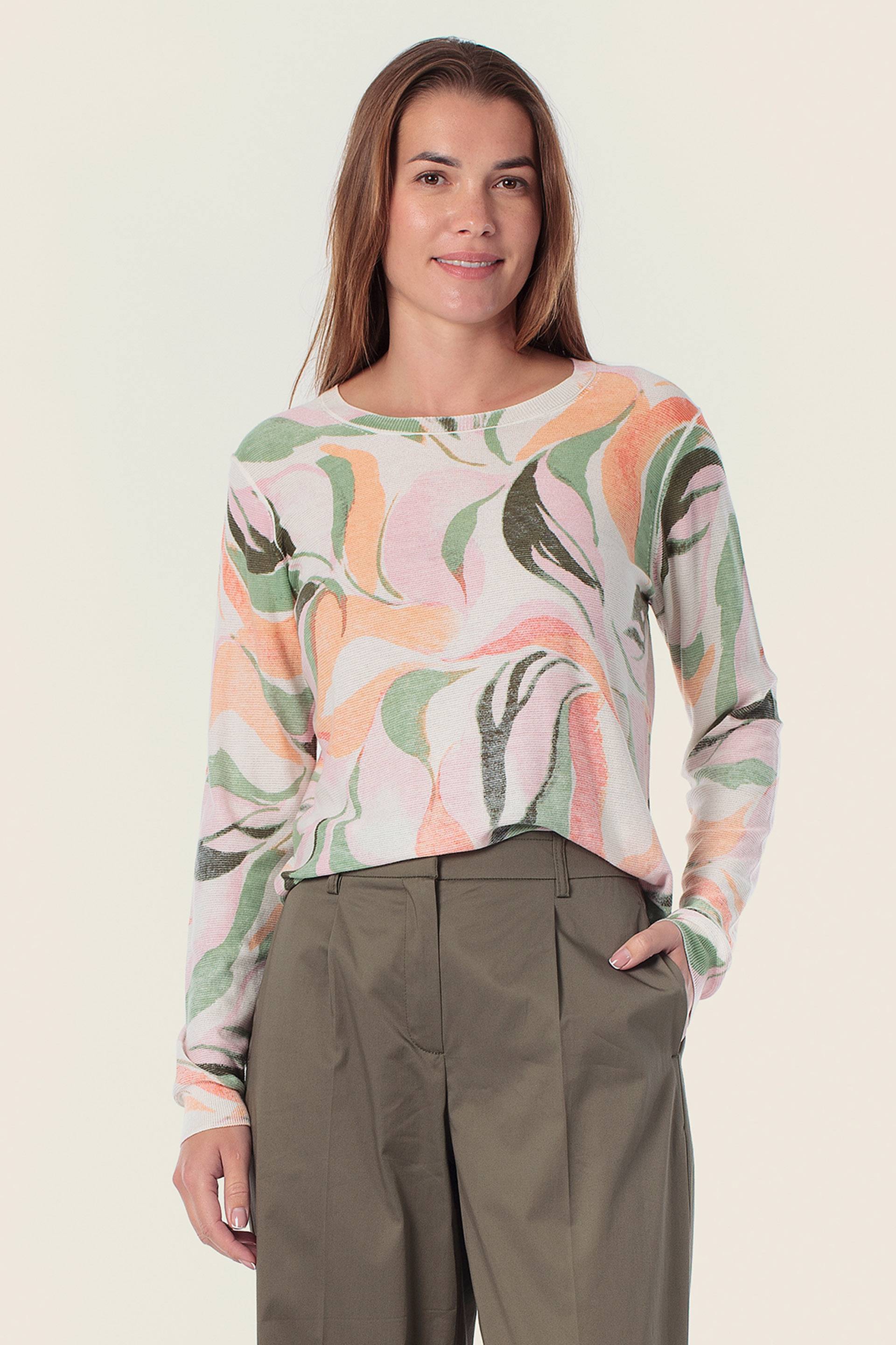 Sweatshirt mit Muster in Frühlingsfarben von GERRY WEBER
