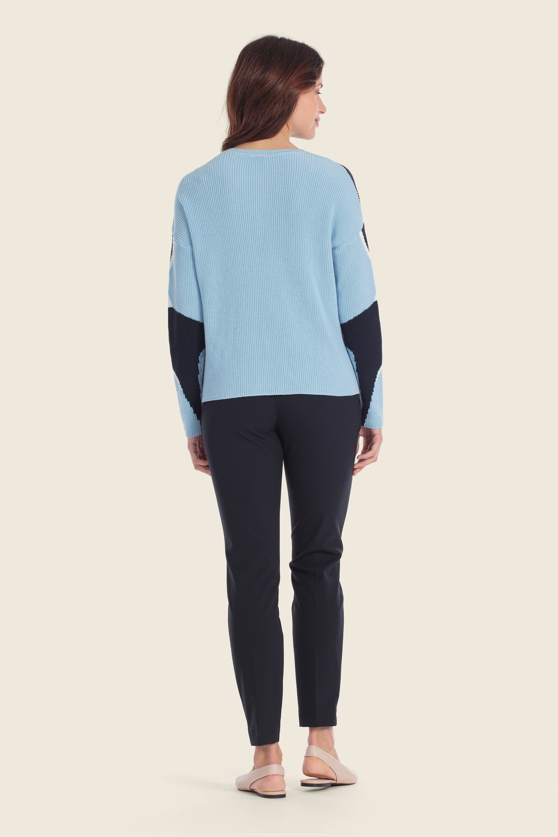 Baumwollpullover Jacquard Strick