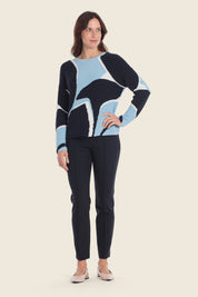 Baumwollpullover Jacquard Strick