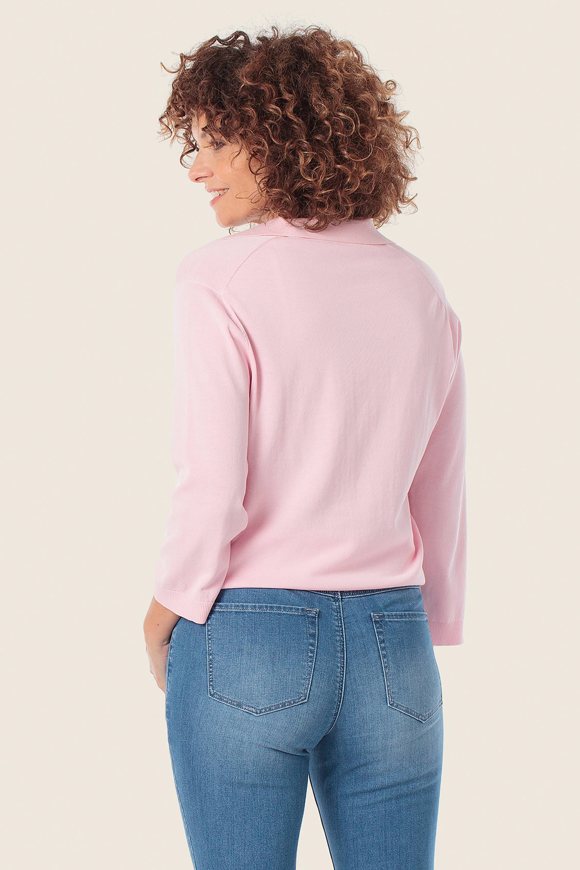 Sweatshirt mit V-Ausschnitt und Kragen von GERRY WEBER