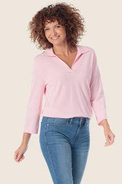 Sweatshirt mit V-Ausschnitt und Kragen von GERRY WEBER