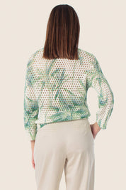 Pullover mit Löchern und Safarimuster von GERRY WEBER
