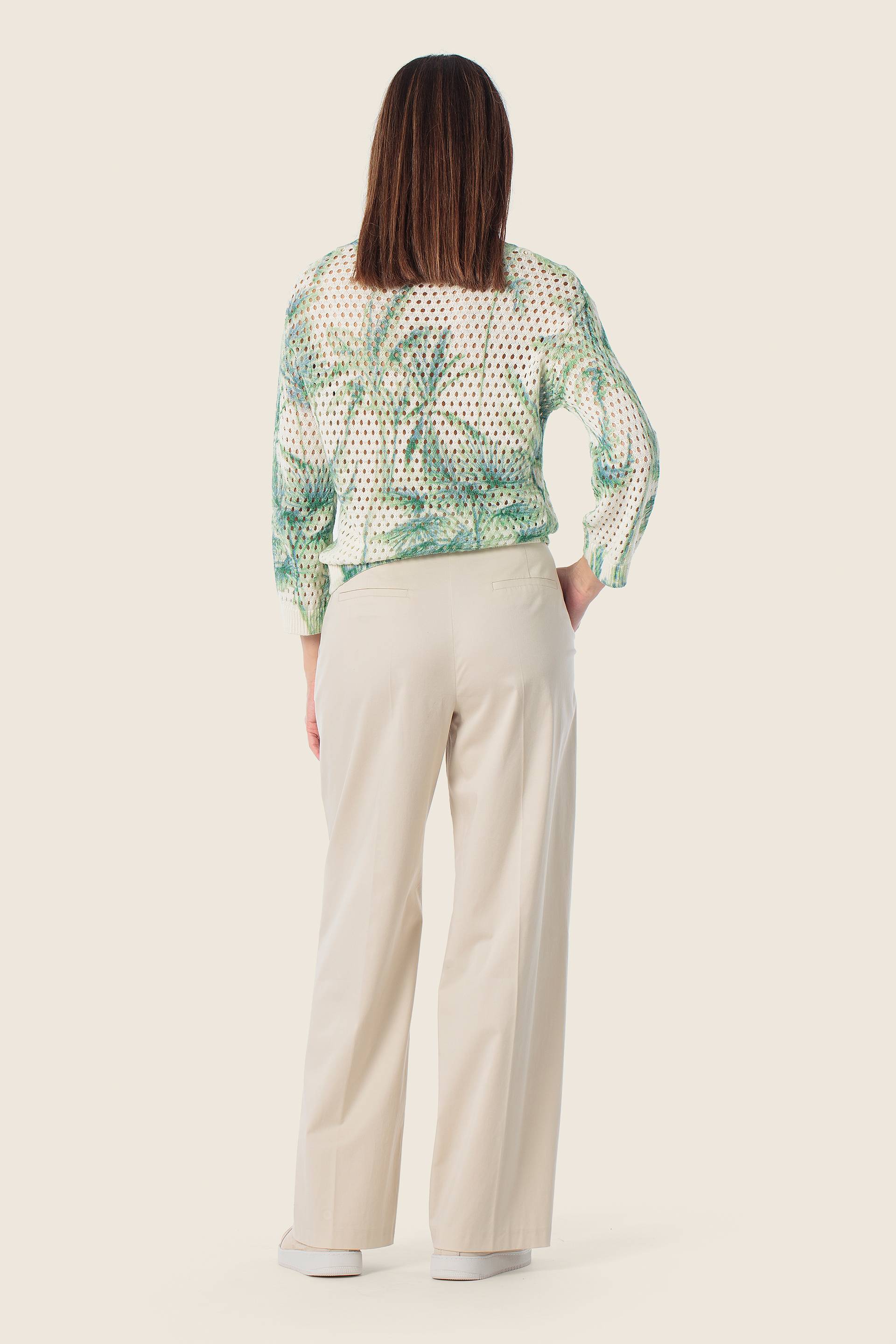 Pullover mit Löchern und Safarimuster von GERRY WEBER