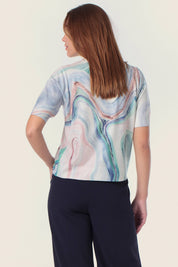 Sweatshirt mit kurzen Ärmeln in Pastellfarben von GERRY WEBER