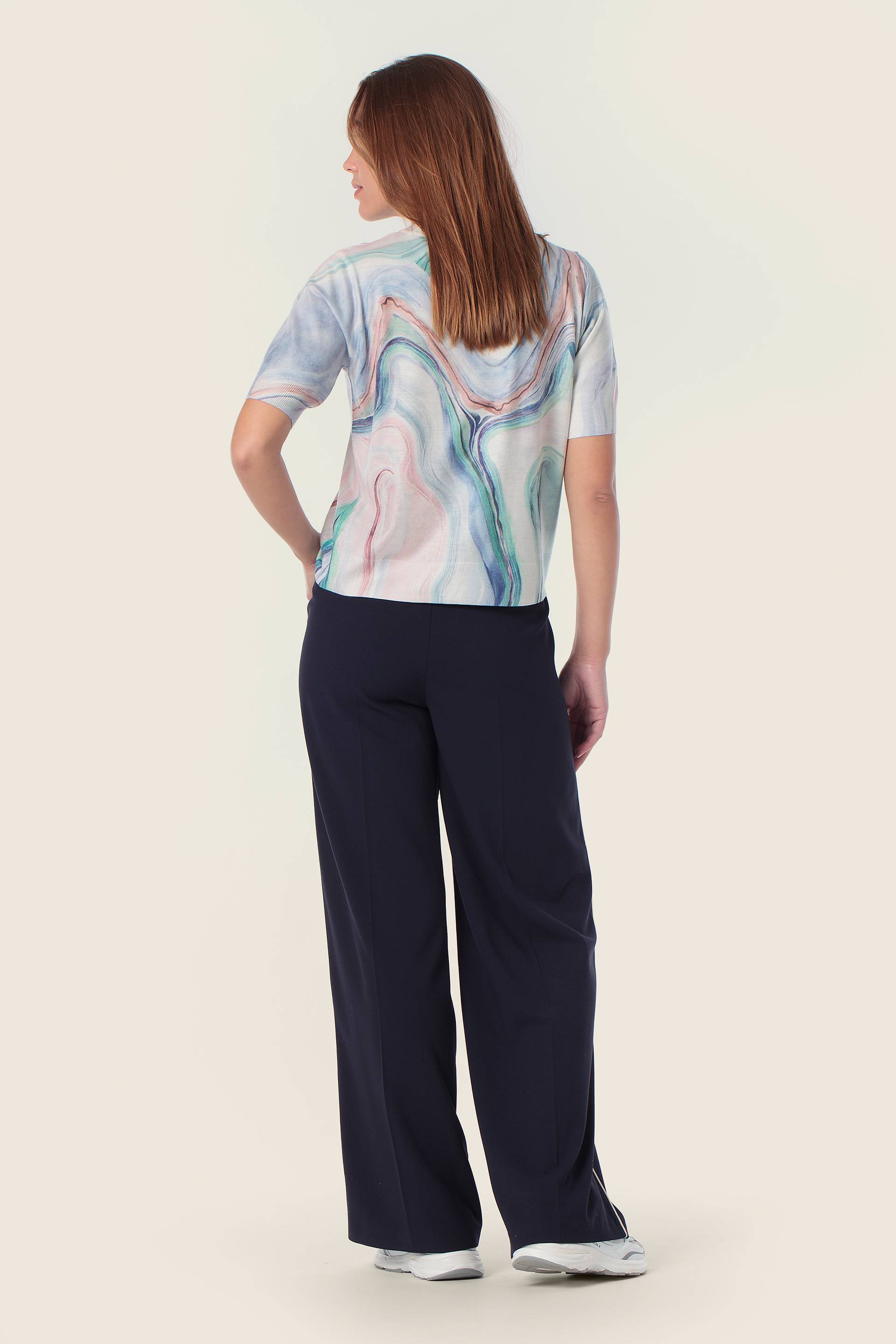 Sweatshirt mit kurzen Ärmeln in Pastellfarben von GERRY WEBER
