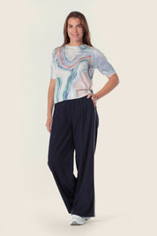Sweatshirt mit kurzen Ärmeln in Pastellfarben von GERRY WEBER