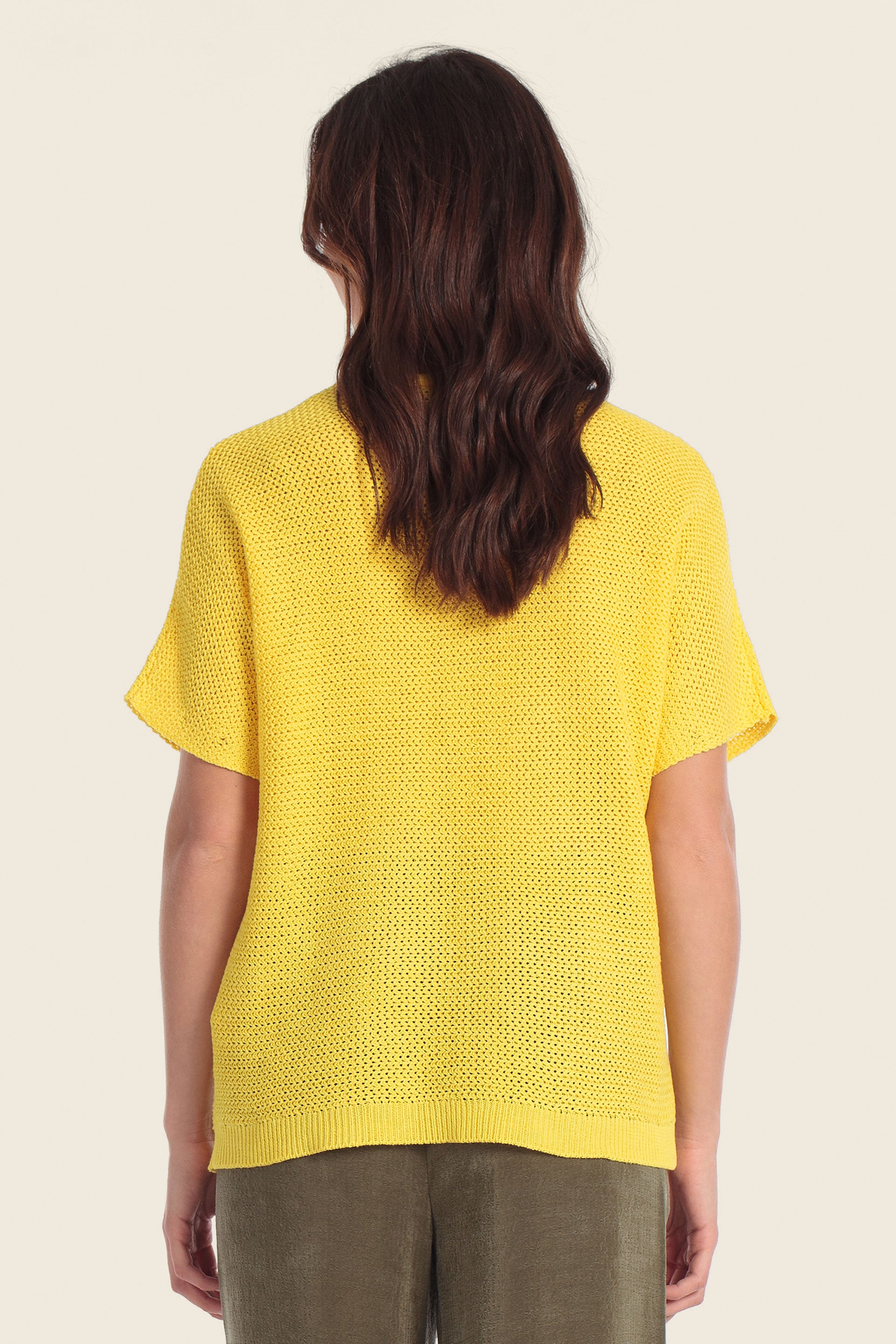 Leichter Strickpullover mit Rundhalsausschnitt