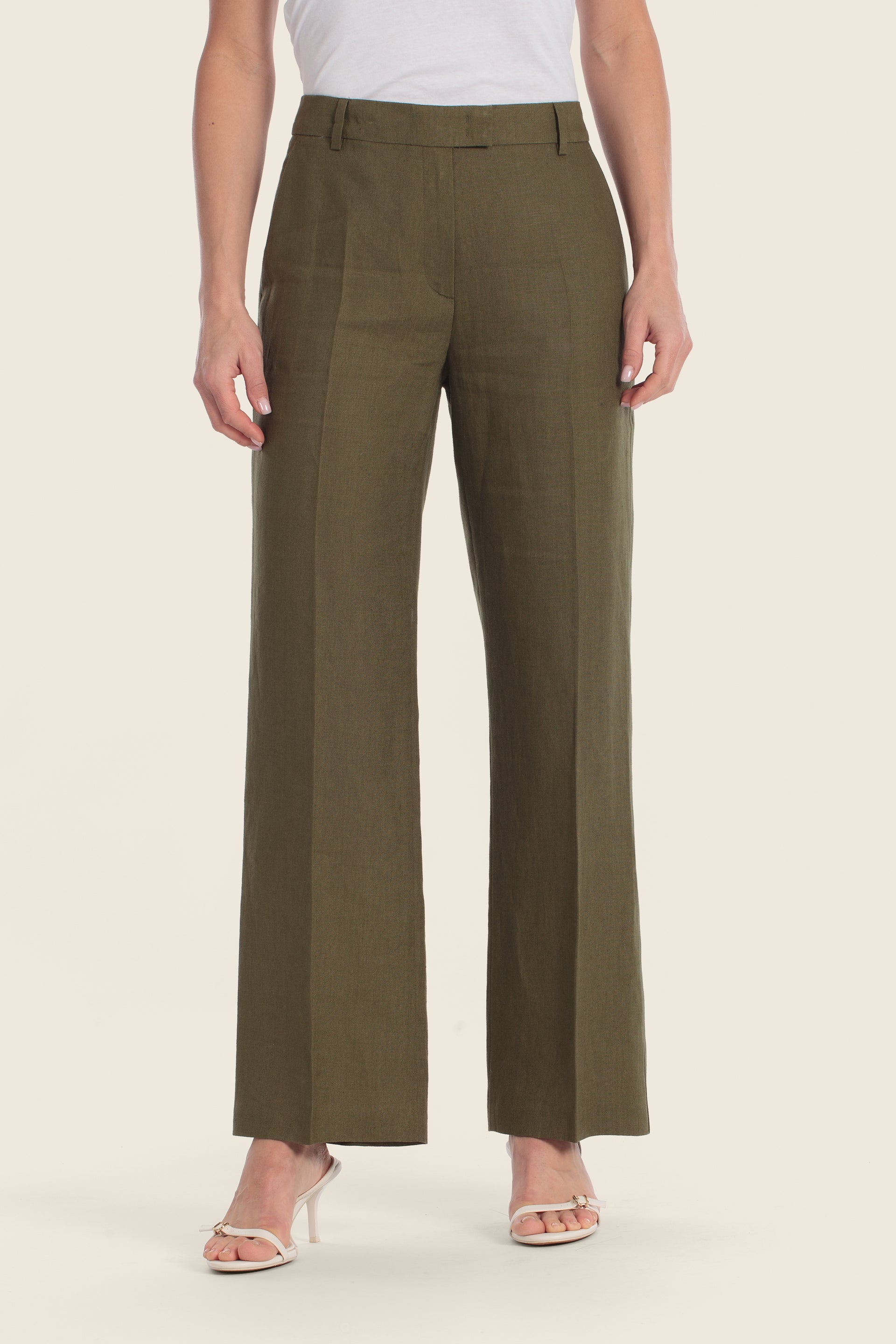 Klassische Leinen-Chino-Hose