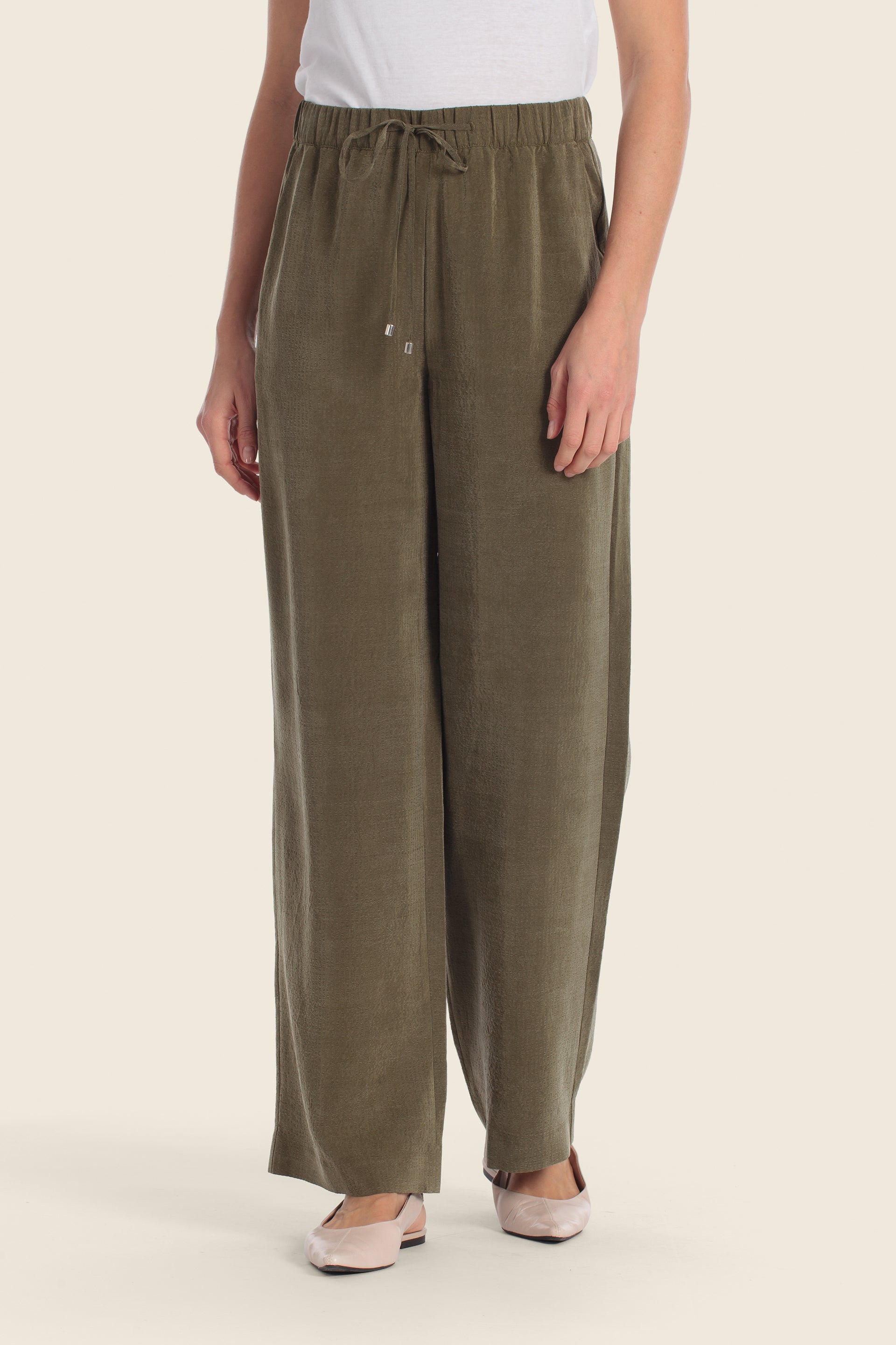 Chinos aus Tencel™-Mischgewebe mit elastischem Bund
