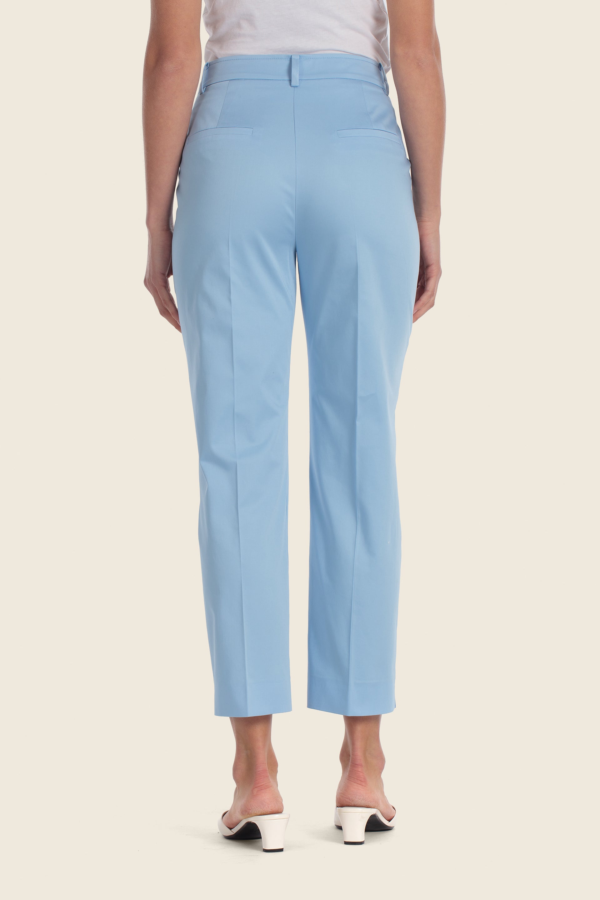 Schmale Chino Hose aus Baumwolle