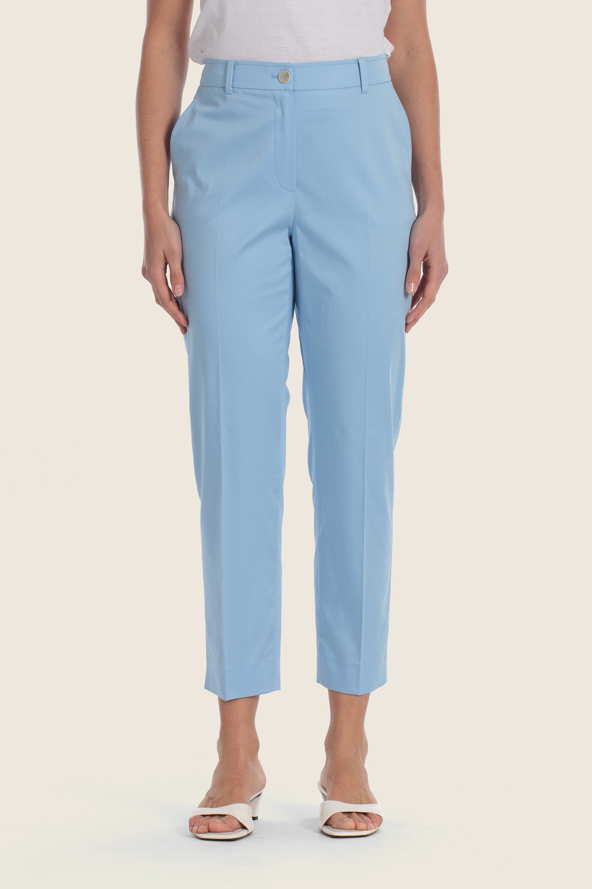 Schmale Chino Hose aus Baumwolle