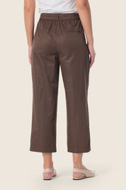 Chino-Hose mit geradem Bein und Bundfalten