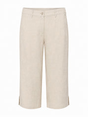 Leinen-Culotte-Hose mit Seitenschlitzen
