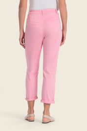 Kessie Chino-Hose aus Baumwollstretch mit Stoffgürtel