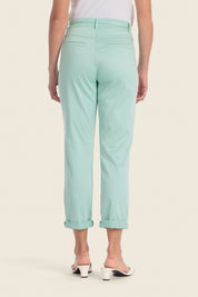 Kessie Chino-Hose aus Baumwollstretch mit Stoffgürtel