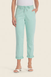 Kessie Chino-Hose aus Baumwollstretch mit Stoffgürtel