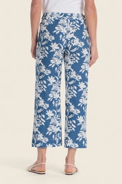 Bedruckte Culotte-Hose mit elastischem Bund
