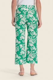 Bedruckte Culotte-Hose mit elastischem Bund