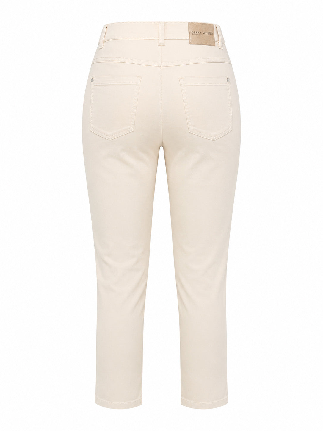 Schmal geschnittene Baumwollhose mit Stretchanteil