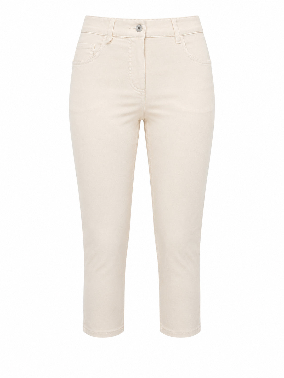 Schmal geschnittene Baumwollhose mit Stretchanteil