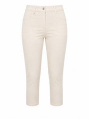 Schmal geschnittene Baumwollhose mit Stretchanteil