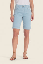 Jeans-Bermudas mit fünf Taschen