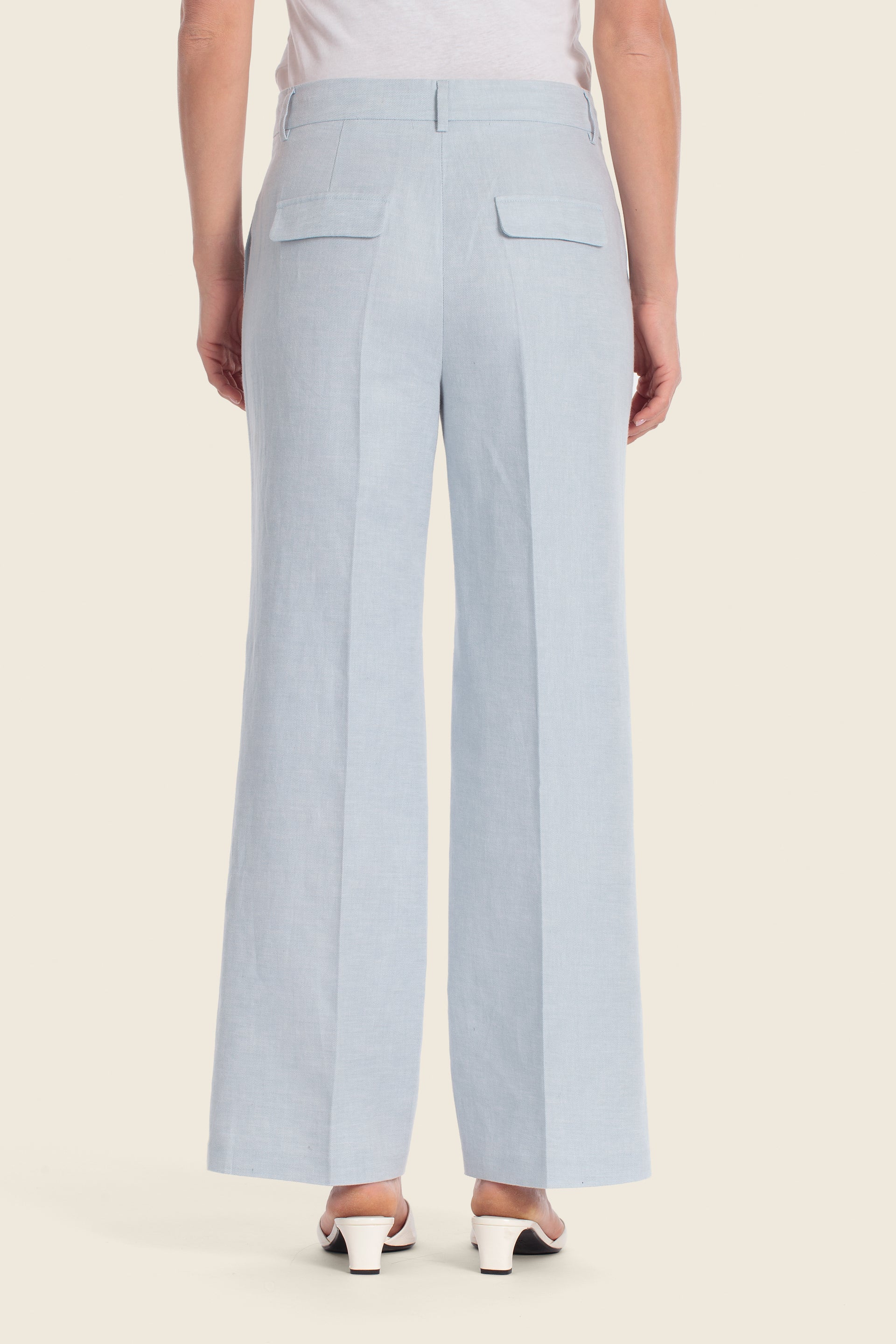 Chino-Hose aus Leinen-Baumwolle