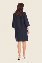 Leinenhemdkleid mit Knopfleiste