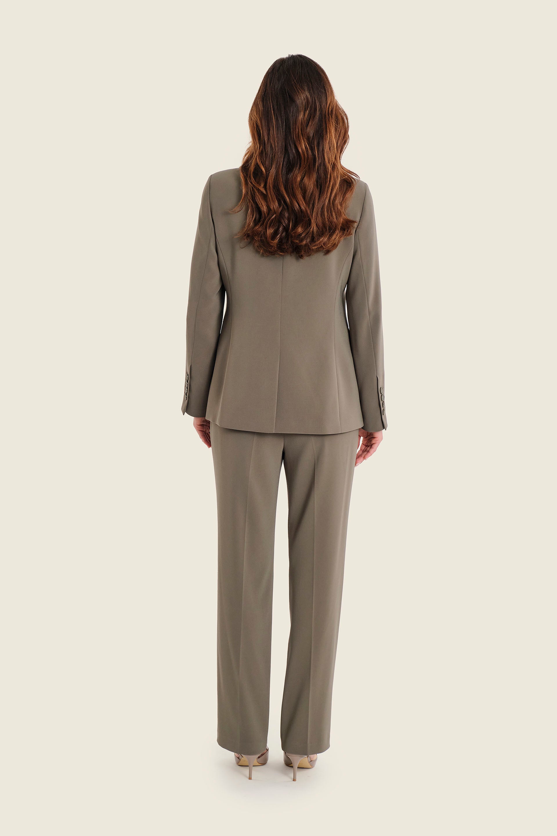 Klassischer Blazer mit Zweiknopfverschluss, Meeresgrün