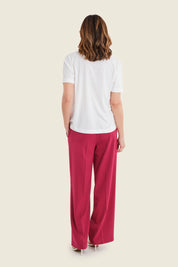 T-Shirt mit Städtemotiv, Wollweiß
