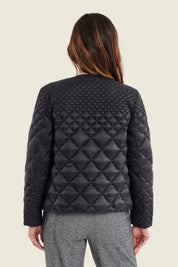 Steppjacke mit Farbverlauf, Schwarz