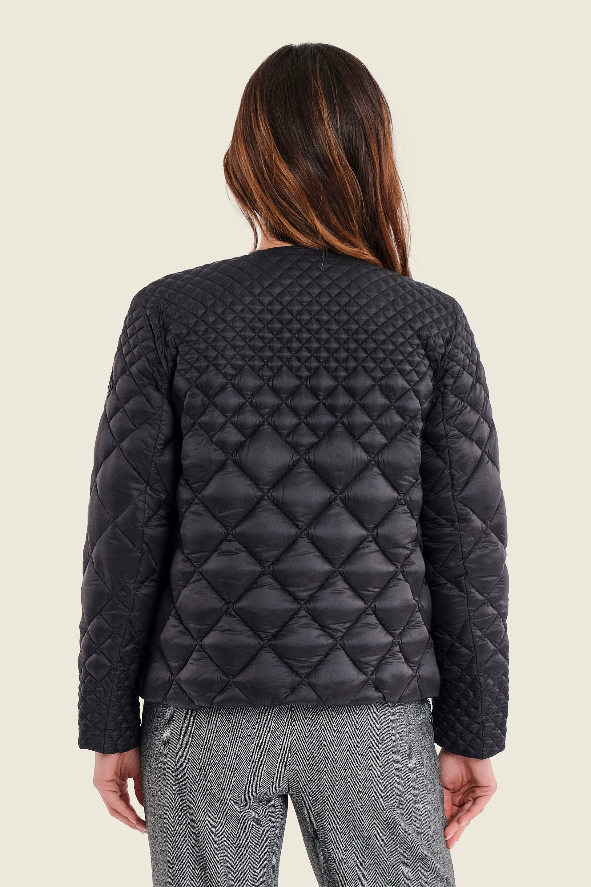 Steppjacke mit Farbverlauf, Schwarz
