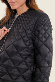 Steppjacke mit Farbverlauf, Schwarz
