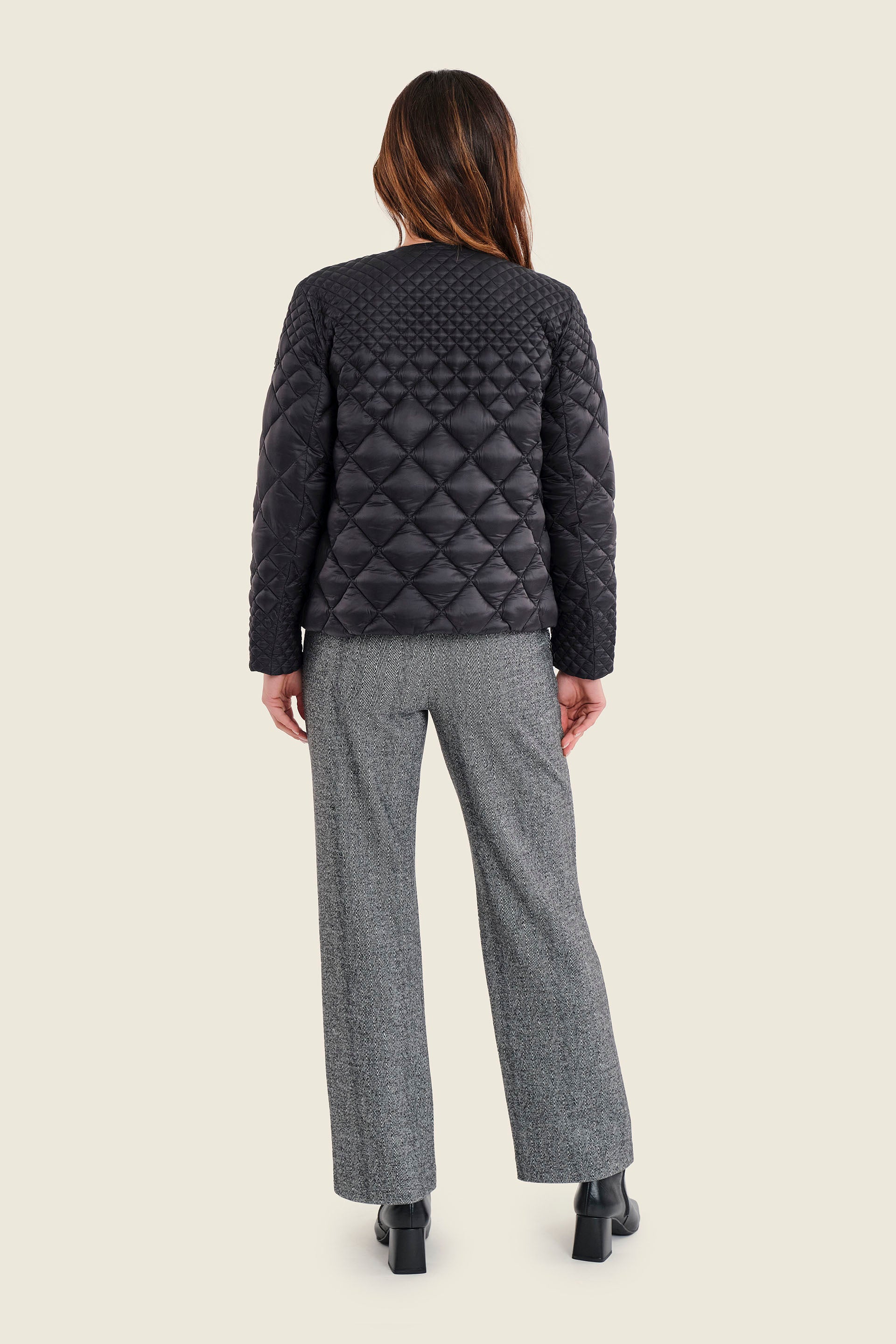 Steppjacke mit Farbverlauf, Schwarz