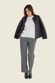 Steppjacke mit Farbverlauf, Schwarz