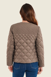 Steppjacke mit Farbverlauf, Meeresgrün