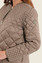Steppjacke mit Farbverlauf, Meeresgrün